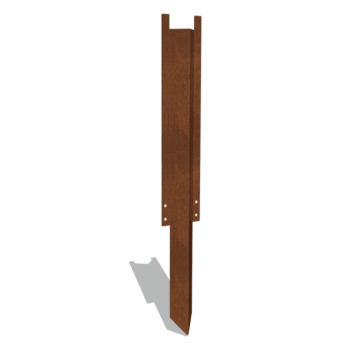 Podporni zatič dolgi cortenovo jeklo XL 45 cm