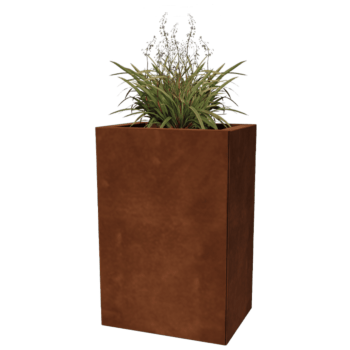 Korito za rože iz jekla corten Texas 30 x 40 cm