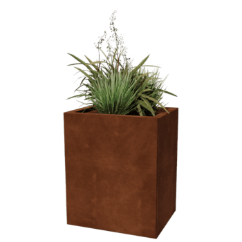 Korito za rože iz jekla corten Texas 40 x 50 cm