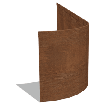 Obrobe za gredice iz jekla corten sploščeno FLEX 35 cm (dolžina 150 cm)