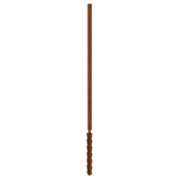 Stojalo iz jekla corten ravno podporni zatič s 190 x 6 x 3 cm