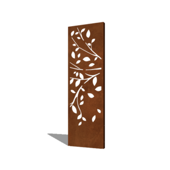 Vrtna plošča iz jekla corten drevo 2. del 60 x 6 x 190 cm