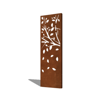 Vrtna plošča iz jekla corten drevo del 3 60 x 6 x 190 cm