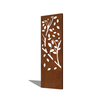 Vrtna plošča iz jekla corten drevo del 4 60 x 6 x 190 cm