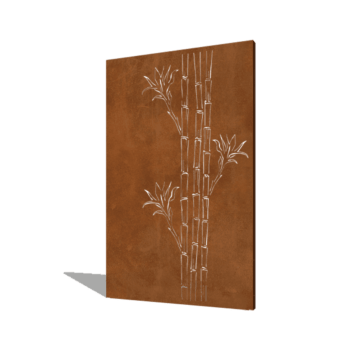 Vrtna plošča iz jekla corten bambus 120 x 6 x 190 cm
