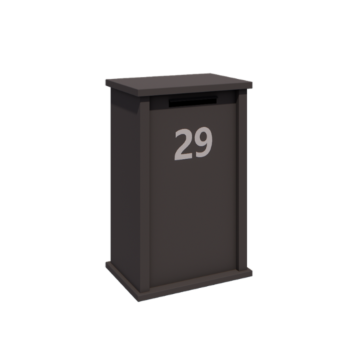 Jekleni poštni nabiralnik - Arizona M - 60 x 40 x 100 cm - RAL7016 mat (antracitno siva)