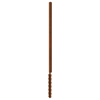 Stojalo iz jekla corten podporni zatič kotiček s 190 x 6 x 6 cm