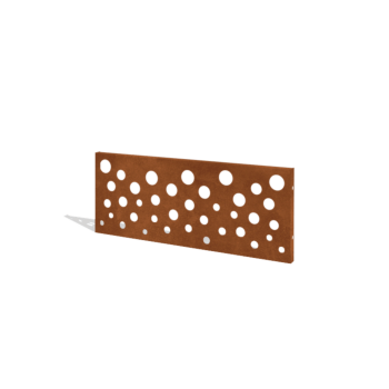 Vrtna ograja iz jekla corten H ploščo B 120 x 47,5 cm