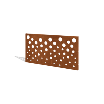 Vrtna ograja iz jekla corten H ploščo B 120 x 63,3 cm