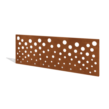 Vrtna ograja iz jekla corten H ploščo B 180 x 63,3 cm