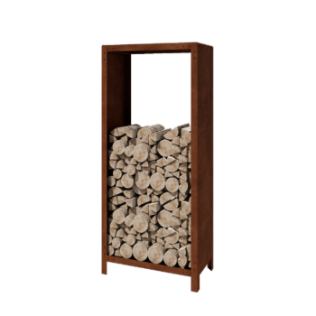 Stojalo za drva iz jekla corten Indiana 180 x 80 x 40 cm