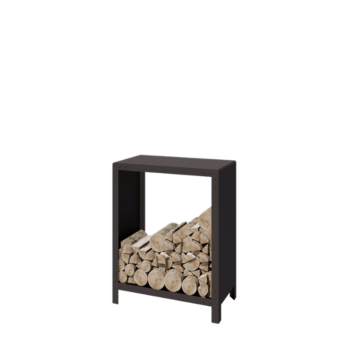 Jekleni regal za drva - Indiana - 80 x 40 x 100 cm - RAL7016 mat (antracitno siva)