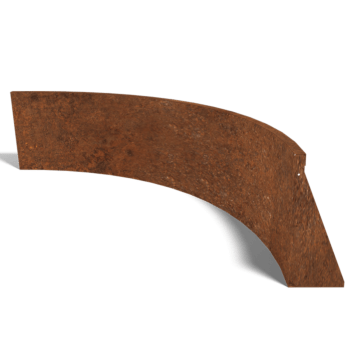 Škarpa iz jekla corten notranja krivulja 150 x 150 cm (višina 50 cm)