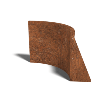 Škarpa iz jekla corten notranja krivulja 50 x 50 cm (višina 50 cm)