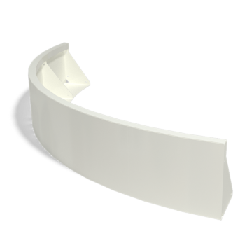 Jeklena škarpa - Zunanji lok - 150 x 150 x 30 cm - Druga RAL barva