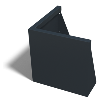 Jeklena škarpa - Zunanji kot - 50 x 50 x 50 cm - Druga RAL barva