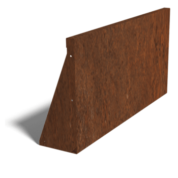 Škarpa iz jekla corten ravno 100 cm (višina 50 cm)