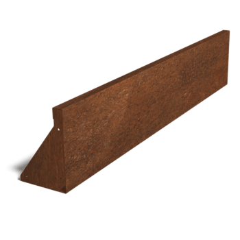 Škarpa iz jekla corten ravno 150 cm (višina 30 cm)