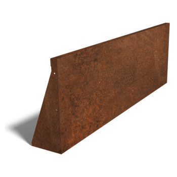 Škarpa iz jekla corten ravno 150 cm (višina 50 cm)