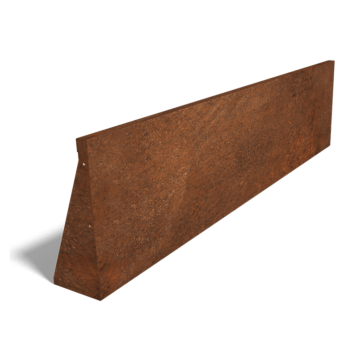 Škarpa iz jekla corten ravno 200 cm (višina 50 cm)
