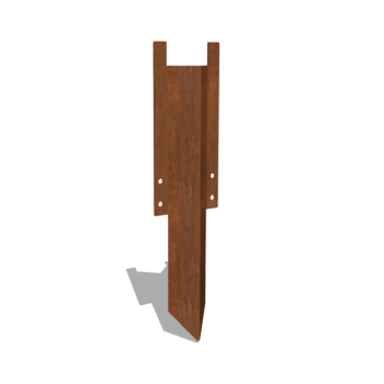 Podporni zatič srednji cortenovo jeklo 22 - 25 cm