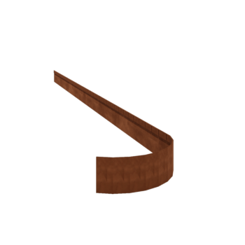 Obrobe za gredice iz jekla corten sploščeno FLEX 13 cm (dolžina 150 cm)