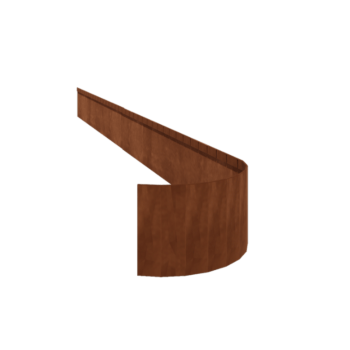 Obrobe za gredice iz jekla corten sploščeno FLEX 23 cm (dolžina 150 cm)
