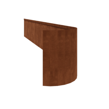 Obrobe za gredice iz jekla corten sploščeno FLEX 45 cm (dolžina 240 cm)