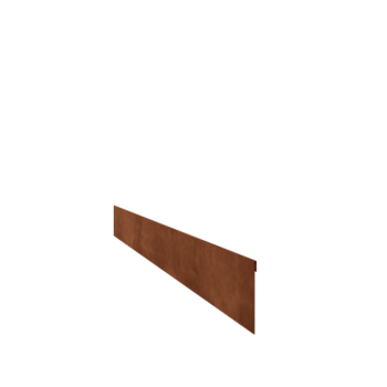 Obrobe za gredice iz jekla corten sploščeno 13 cm (dolžina 150 cm)