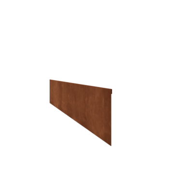 Obrobe za gredice iz jekla corten sploščeno 23 cm (dolžina 150 cm)