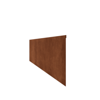 Obrobe za gredice iz jekla corten sploščeno 35 cm (dolžina 240 cm)