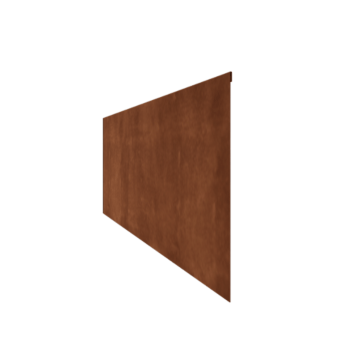 Obrobe za gredice iz jekla corten sploščeno 45 cm (dolžina 240 cm)