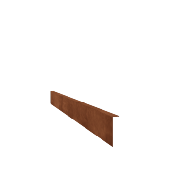Obrobe za gredice iz jekla corten pod kotom 12 cm (dolžina 150 cm)