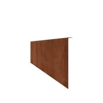 Obrobe za gredice iz jekla corten pod kotom 34 cm (dolžina 240 cm)