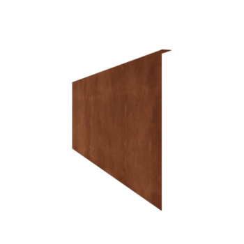 Obrobe za gredice iz jekla corten pod kotom 45 cm (dolžina 150 cm)
