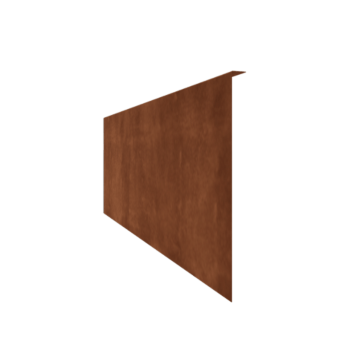 Obrobe za gredice iz jekla corten pod kotom 45 cm (dolžina 240 cm)