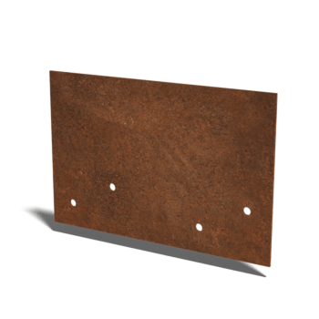 spojna plošča ravno Plast jekla Corten 12 - 15 cm
