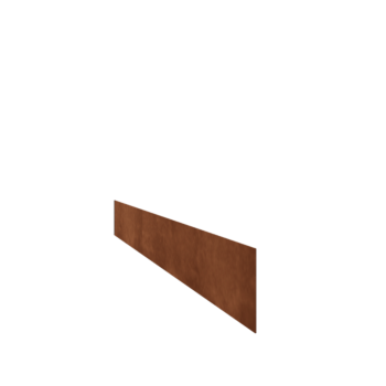 Obrobe za gredice iz jekla corten ravno 15 cm (dolžina 150 cm)