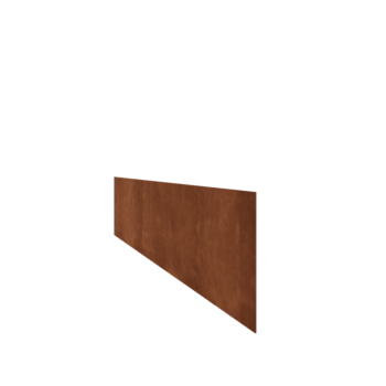 Obrobe za gredice iz jekla corten ravno 25 cm (dolžina 150 cm)