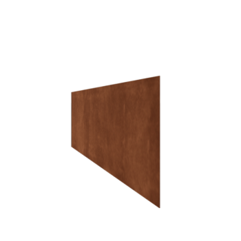 Obrobe za gredice iz jekla corten ravno 37,5 cm (dolžina 240 cm)