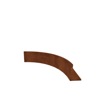 Corten jeklena škarpa - Notranji lok - 100 x 100 x 30 cm