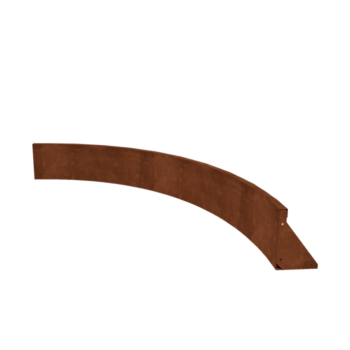 Corten jeklena škarpa - Notranji lok - 150 x 150 x 30 cm