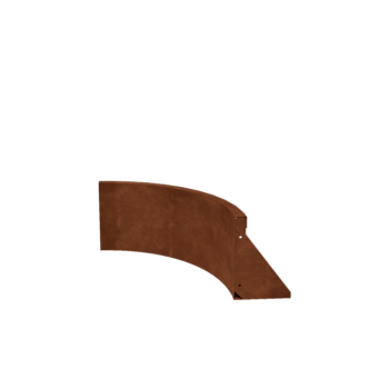 Corten jeklena škarpa - Notranji lok - 50 x 50 x 30 cm