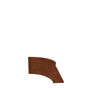 Corten jeklena škarpa - Notranji lok - 50 x 50 x 40 cm