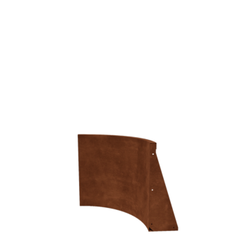 Corten jeklena škarpa - Notranji lok - 50 x 50 x 60 cm