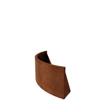 Corten jeklena škarpa - Zunanji lok - 100 x 100 x 40 cm