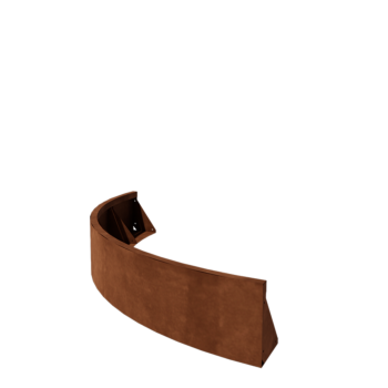 Corten jeklena škarpa - Zunanji lok - 150 x 150 x 30 cm