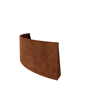 Corten jeklena škarpa - Zunanji lok - 150 x 150 x 60 cm