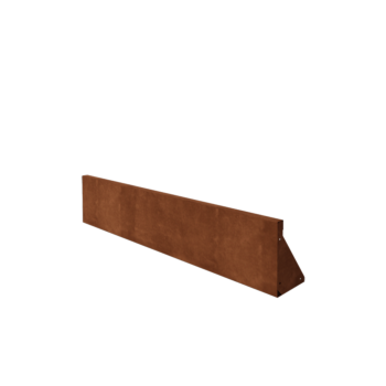 Škarpa iz jekla corten ravno 150 cm (višina 30 cm)