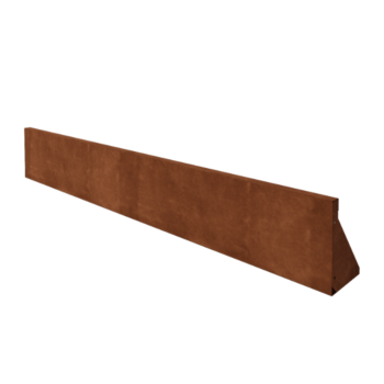 Škarpa iz jekla corten ravno 200 cm (višina 30 cm)